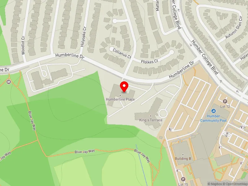 RentSafeTO apartment evaluation map view of 10 HUMBERLINE DR in Etobicoke North, Toronto
