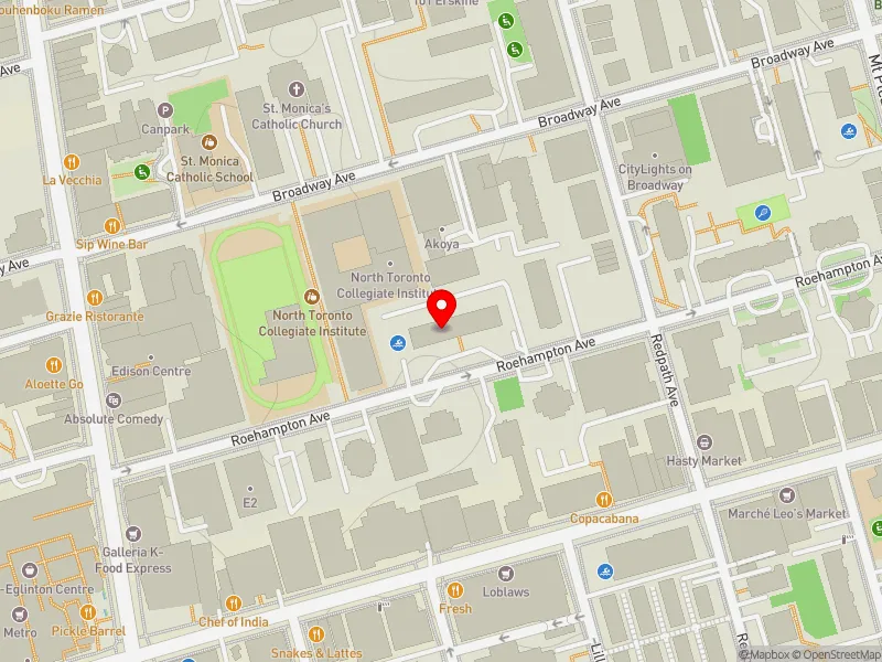 RentSafeTO apartment evaluation map view of 100 ROEHAMPTON AVE in Toronto-St. Paul's, Toronto