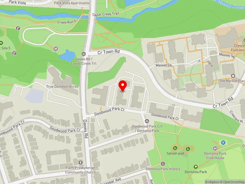 RentSafeTO apartment evaluation map view of 102 GOODWOOD PARK CRT in Beaches-East York, Toronto