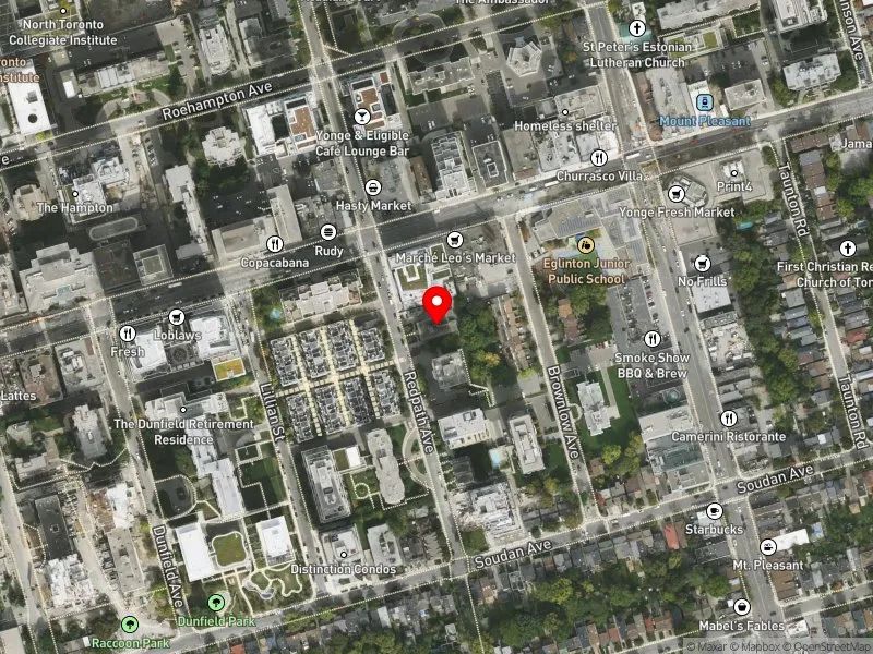 RentSafeTO apartment evaluation satellite view of 107 REDPATH AVE in Toronto-St. Paul's, Toronto