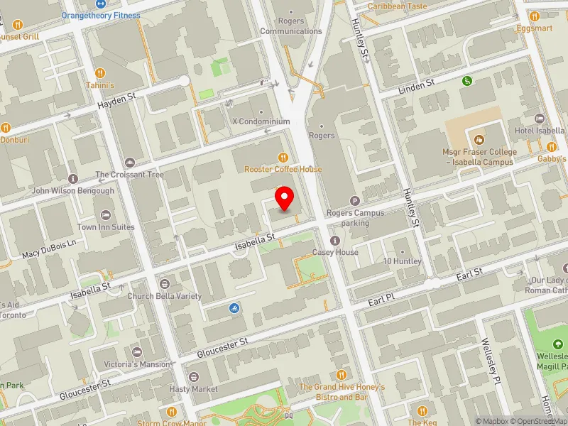 RentSafeTO apartment evaluation map view of 108 ISABELLA ST in Toronto Centre, Toronto