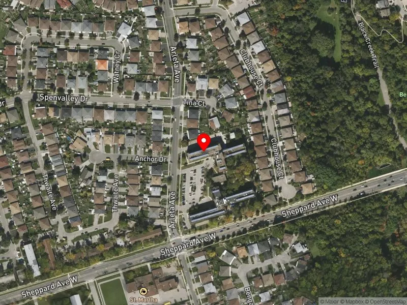 RentSafeTO apartment evaluation satellite view of 11 ARLETA AVE in Humber River-Black Creek, Toronto