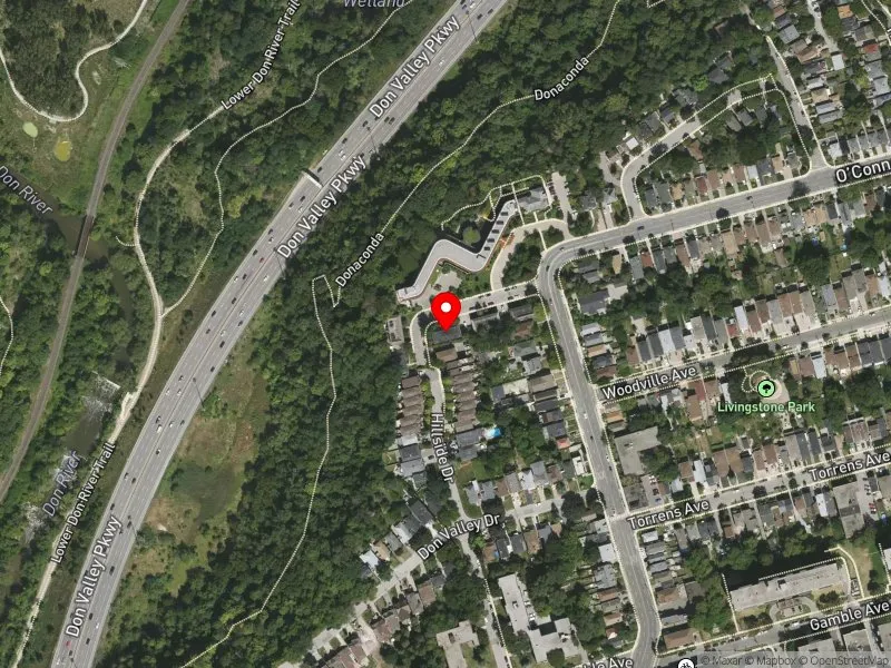 RentSafeTO apartment evaluation satellite view of 11 FERNWOOD GDNS in Toronto-Danforth, Toronto