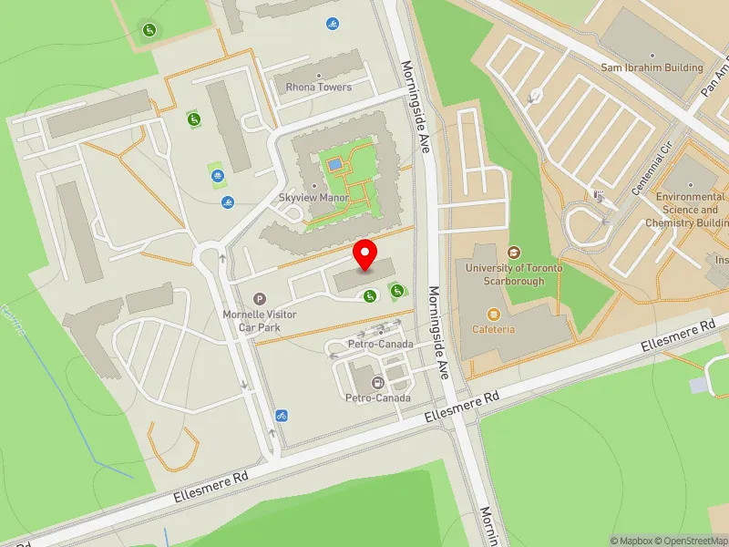 RentSafeTO apartment evaluation map view of 110 MORNELLE CRT in Scarborough-Guildwood, Toronto