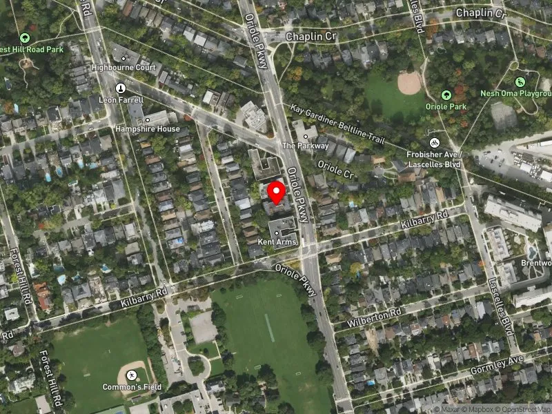 RentSafeTO apartment evaluation satellite view of 110 ORIOLE PKWY in Toronto-St. Paul's, Toronto