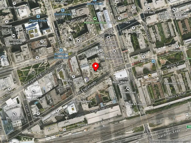 RentSafeTO apartment evaluation satellite view of 110 THE ESPLANADE in Toronto Centre, Toronto