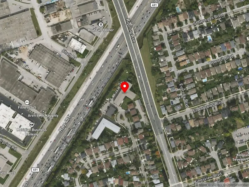 RentSafeTO apartment evaluation satellite view of 111 BLACKFRIAR AVE in Etobicoke North, Toronto