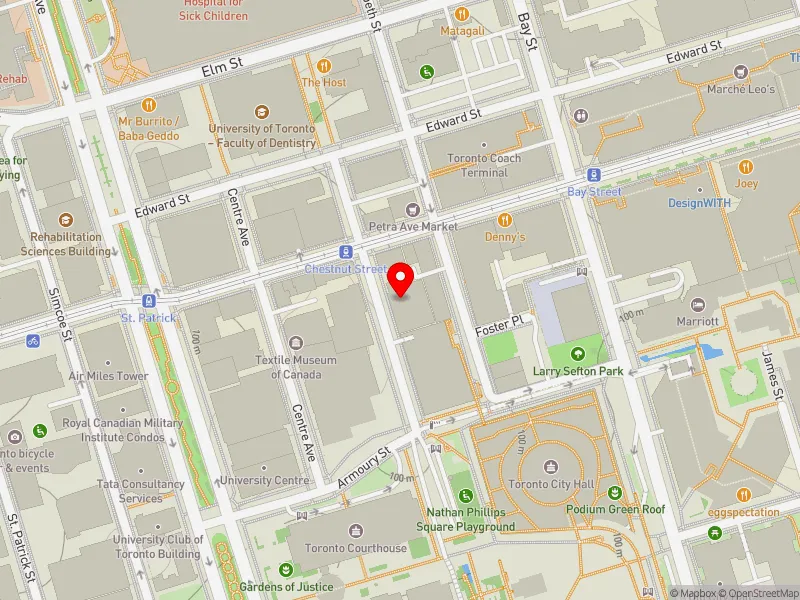RentSafeTO apartment evaluation map view of 111 CHESTNUT ST in Spadina-Fort York, Toronto