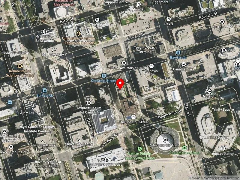 RentSafeTO apartment evaluation satellite view of 111 CHESTNUT ST in Spadina-Fort York, Toronto