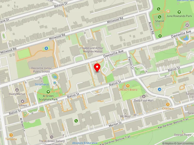 RentSafeTO apartment evaluation map view of 111 DAVISVILLE AVE in Toronto-St. Paul's, Toronto