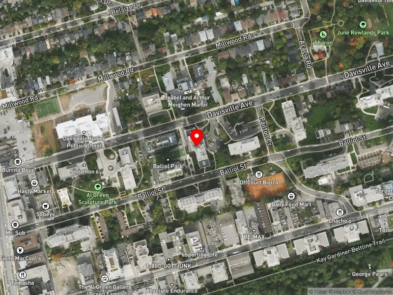 RentSafeTO apartment evaluation satellite view of 111 DAVISVILLE AVE in Toronto-St. Paul's, Toronto