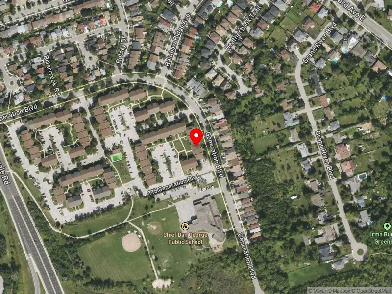 RentSafeTO apartment evaluation satellite view of 111 GENERATION BLVD in Scarborough-Rouge Park, Toronto