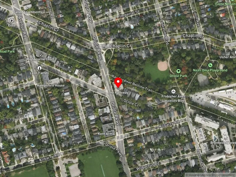 RentSafeTO apartment evaluation satellite view of 111 ORIOLE PKWY in Toronto-St. Paul's, Toronto