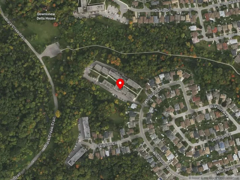 RentSafeTO apartment evaluation satellite view of 111 WHITBURN CRES in York Centre, Toronto