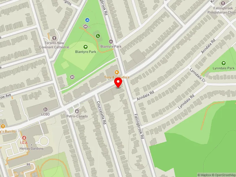 RentSafeTO apartment evaluation map view of 1165 KINGSTON RD in Scarborough Southwest, Toronto