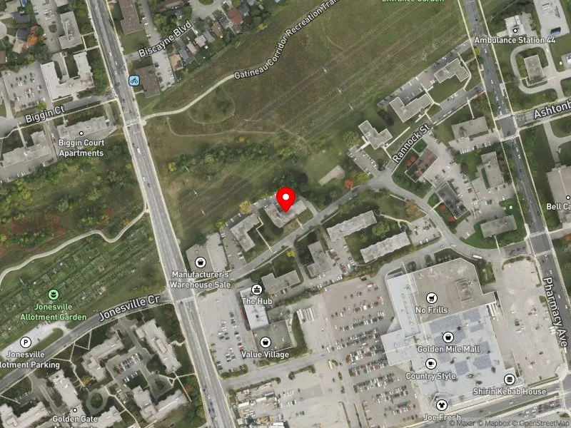 RentSafeTO apartment evaluation satellite view of 12 CRAIGTON DR in Scarborough Centre, Toronto