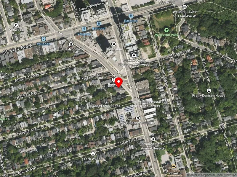 RentSafeTO apartment evaluation satellite view of 12 VAUGHAN RD in Toronto-St. Paul's, Toronto