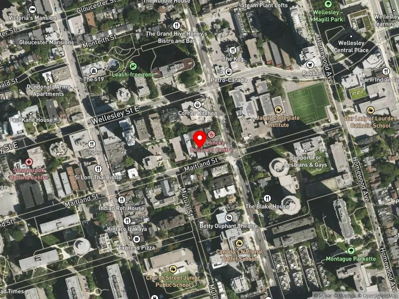 RentSafeTO apartment evaluation satellite view of 120 MAITLAND ST in Toronto Centre, Toronto