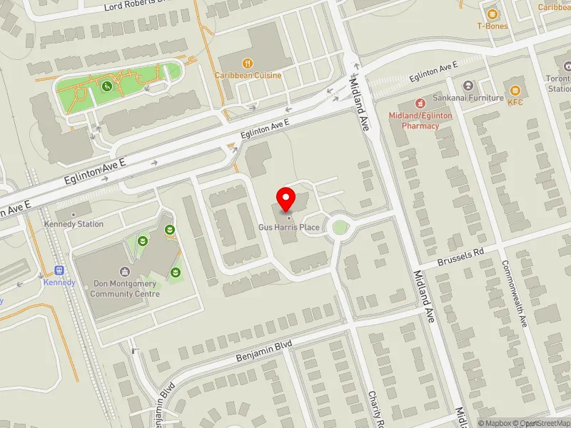 RentSafeTO apartment evaluation map view of 120 TOWN HAVEN PL in Scarborough Southwest, Toronto