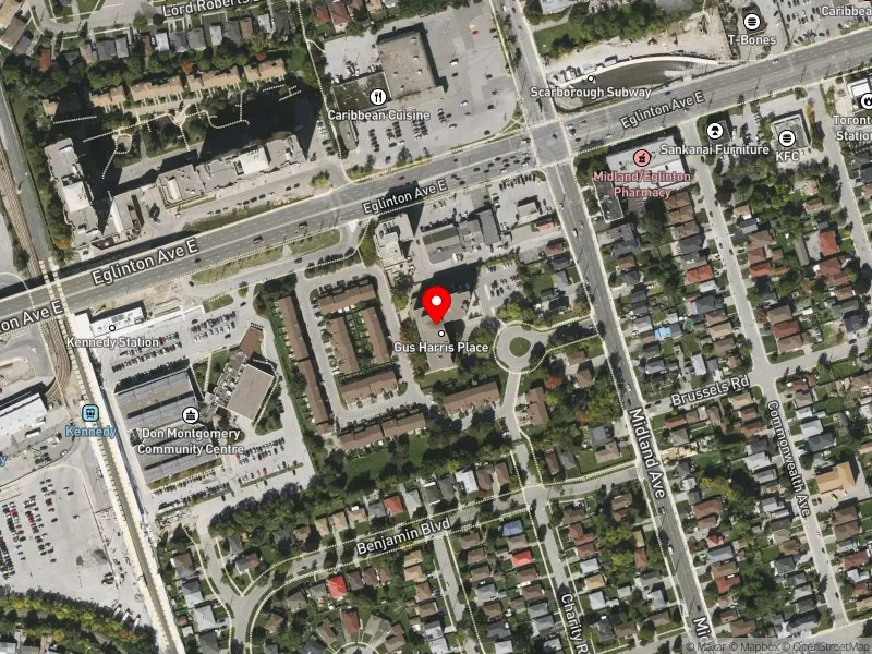 RentSafeTO apartment evaluation satellite view of 120 TOWN HAVEN PL in Scarborough Southwest, Toronto