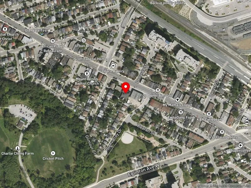 RentSafeTO apartment evaluation satellite view of 1240 WESTON RD in York South-Weston, Toronto