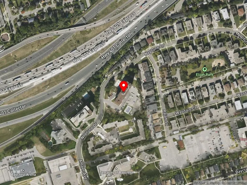 RentSafeTO apartment evaluation satellite view of 125 NEPTUNE DR in Eglinton-Lawrence, Toronto