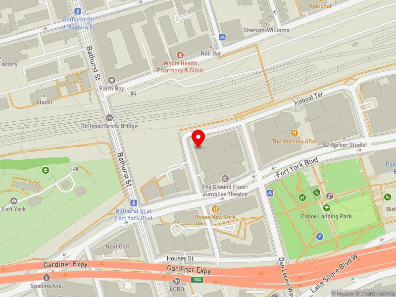 RentSafeTO apartment evaluation map view of 125 QUEENS WHARF RD in Spadina-Fort York, Toronto