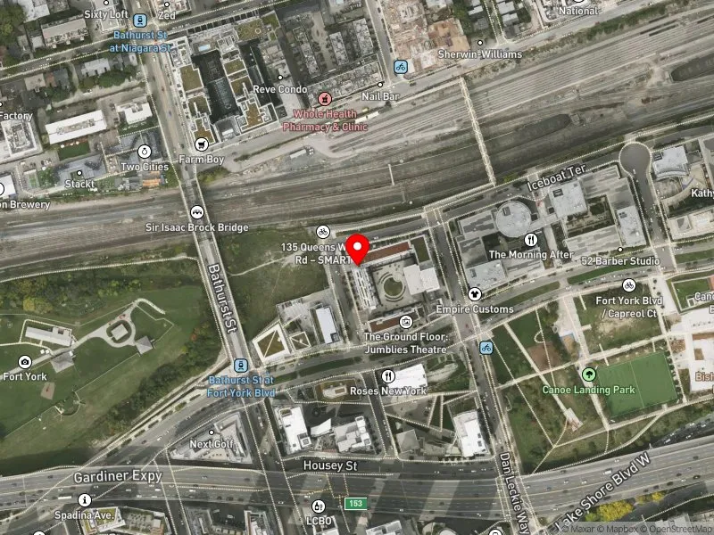 RentSafeTO apartment evaluation satellite view of 125 QUEENS WHARF RD in Spadina-Fort York, Toronto