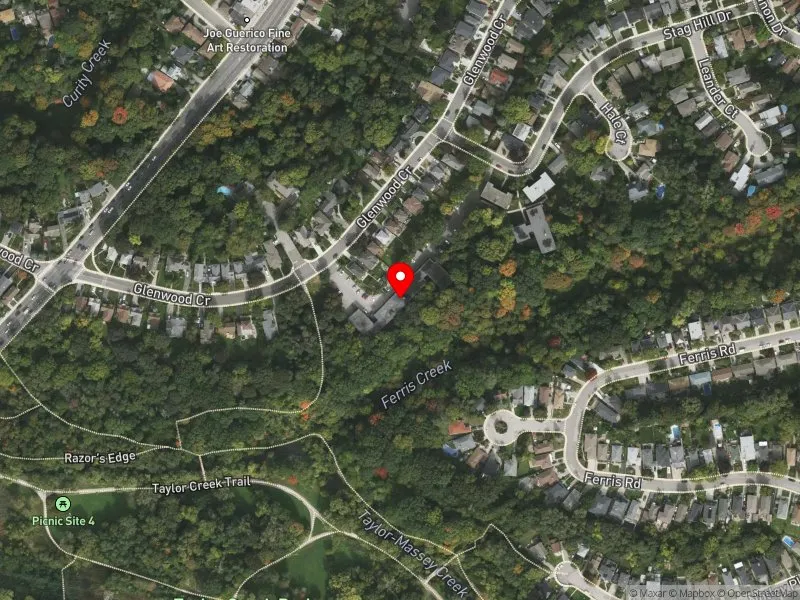 RentSafeTO apartment evaluation satellite view of 127 GLENWOOD CRES in Beaches-East York, Toronto