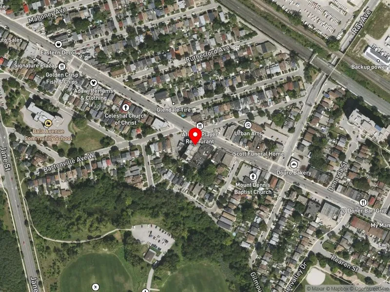RentSafeTO apartment evaluation satellite view of 1296 WESTON RD in York South-Weston, Toronto