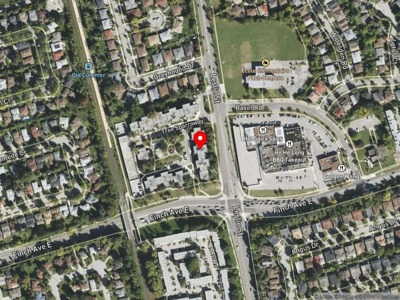 RentSafeTO apartment evaluation satellite view of 13 FIELD SPARROWAY in Don Valley North, Toronto