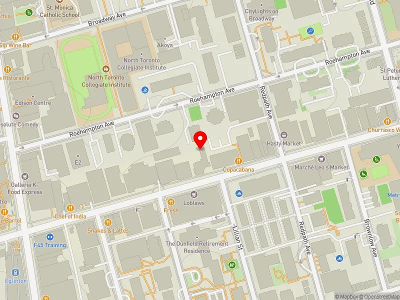 RentSafeTO apartment evaluation map view of 130 EGLINTON AVE E in Toronto-St. Paul's, Toronto