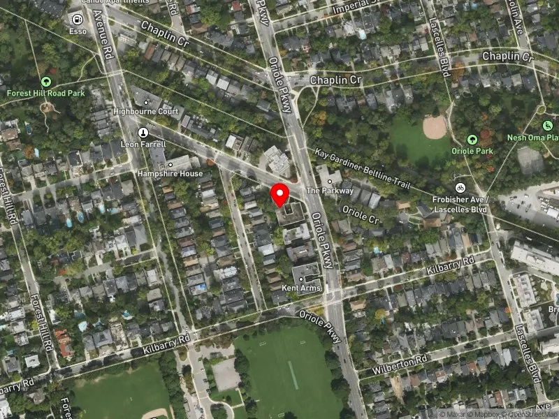RentSafeTO apartment evaluation satellite view of 130 ORIOLE PKWY in Toronto-St. Paul's, Toronto