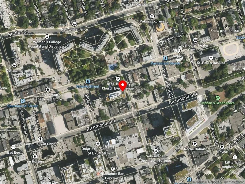 RentSafeTO apartment evaluation satellite view of 132 BERKELEY ST in Toronto Centre, Toronto