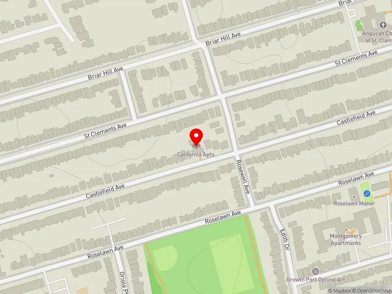 RentSafeTO apartment evaluation map view of 132 CASTLEFIELD AVE in Eglinton-Lawrence, Toronto