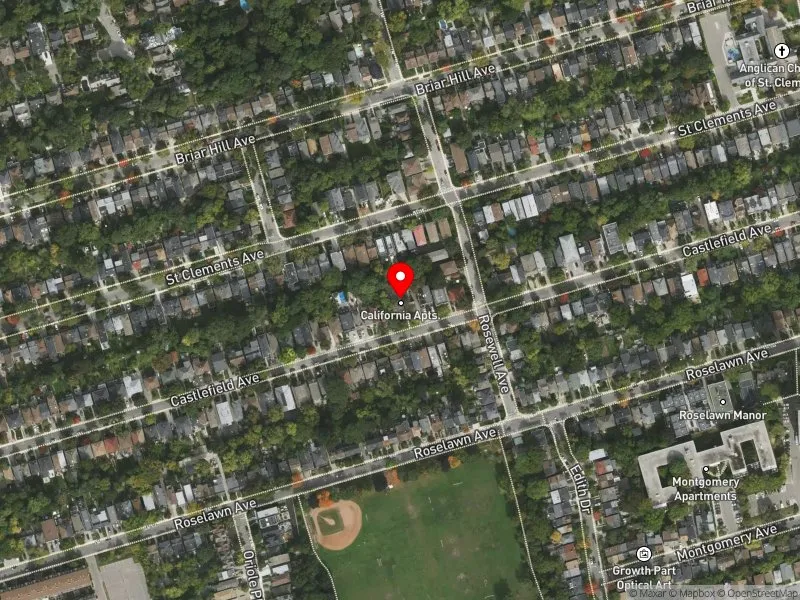 RentSafeTO apartment evaluation satellite view of 132 CASTLEFIELD AVE in Eglinton-Lawrence, Toronto