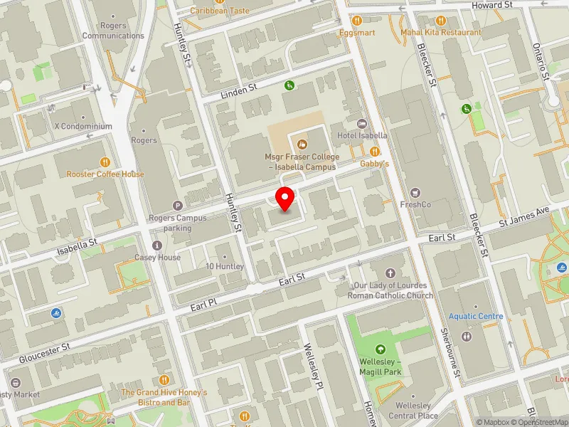 RentSafeTO apartment evaluation map view of 135 ISABELLA ST in Toronto Centre, Toronto