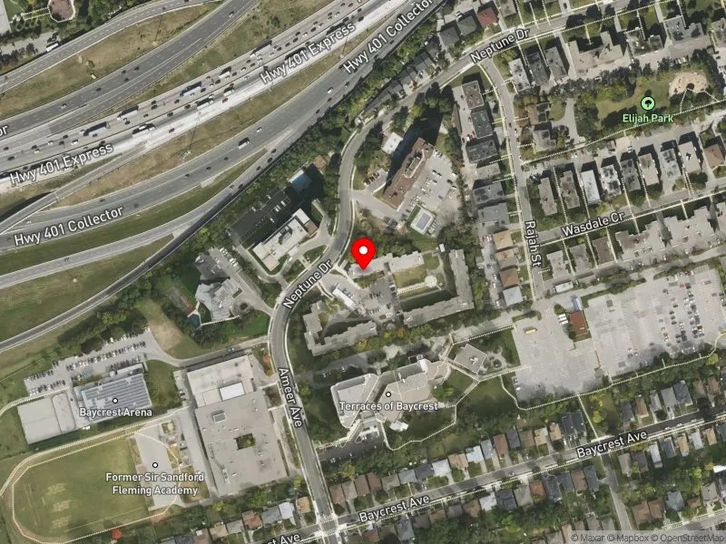 RentSafeTO apartment evaluation satellite view of 135 NEPTUNE DR in Eglinton-Lawrence, Toronto