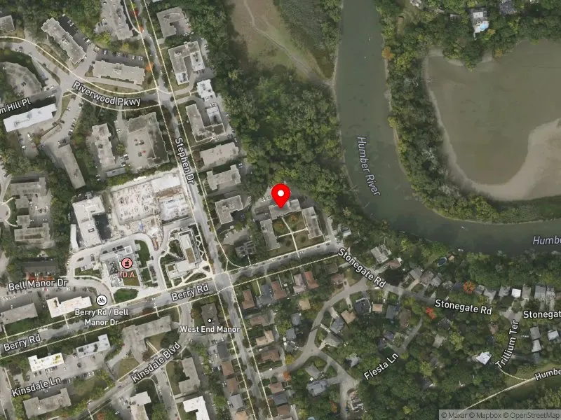 RentSafeTO apartment evaluation satellite view of 136 BERRY RD in Etobicoke-Lakeshore, Toronto