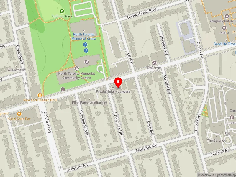 RentSafeTO apartment evaluation map view of 137 EGLINTON AVE W in Toronto-St. Paul's, Toronto