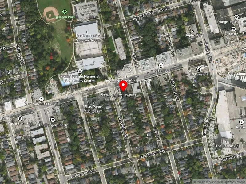 RentSafeTO apartment evaluation satellite view of 137 EGLINTON AVE W in Toronto-St. Paul's, Toronto