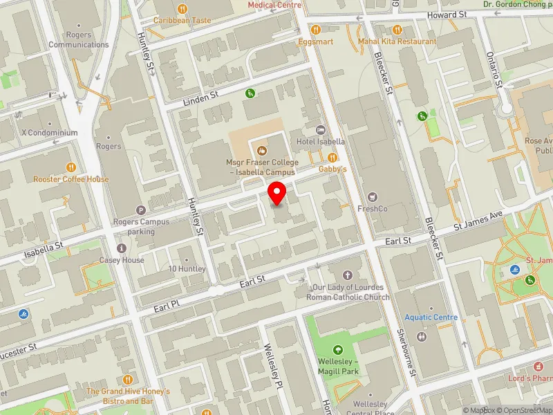 RentSafeTO apartment evaluation map view of 137 ISABELLA ST in Toronto Centre, Toronto