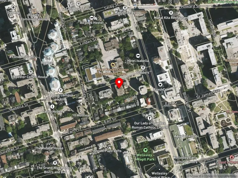 RentSafeTO apartment evaluation satellite view of 137 ISABELLA ST in Toronto Centre, Toronto