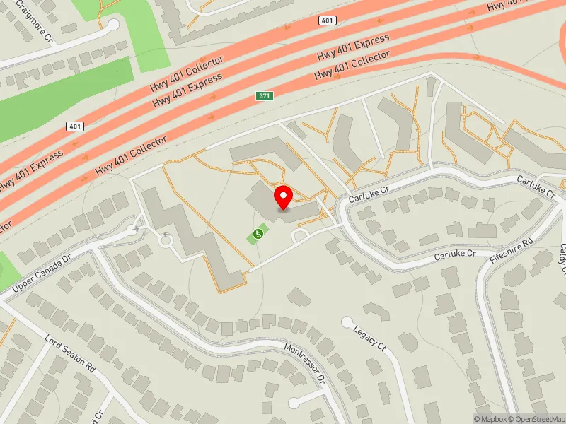 RentSafeTO apartment evaluation map view of 14 CARLUKE CRES in Don Valley West, Toronto