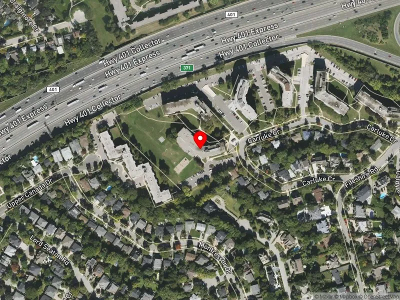 RentSafeTO apartment evaluation satellite view of 14 CARLUKE CRES in Don Valley West, Toronto