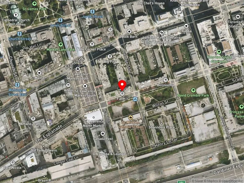 RentSafeTO apartment evaluation satellite view of 140 THE ESPLANADE in Toronto Centre, Toronto