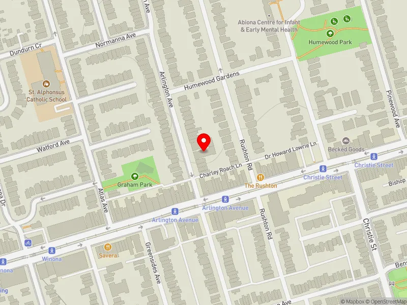 RentSafeTO apartment evaluation map view of 143 ARLINGTON AVE in Toronto-St. Paul's, Toronto