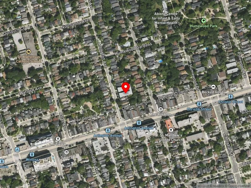 RentSafeTO apartment evaluation satellite view of 143 ARLINGTON AVE in Toronto-St. Paul's, Toronto