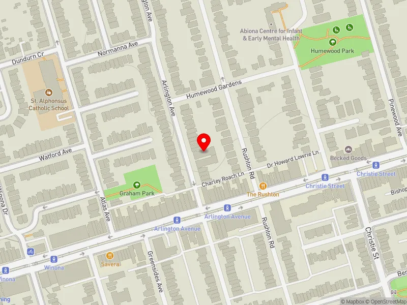 RentSafeTO apartment evaluation map view of 145 ARLINGTON AVE in Toronto-St. Paul's, Toronto