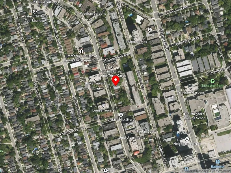 RentSafeTO apartment evaluation satellite view of 147 VAUGHAN RD in Toronto-St. Paul's, Toronto